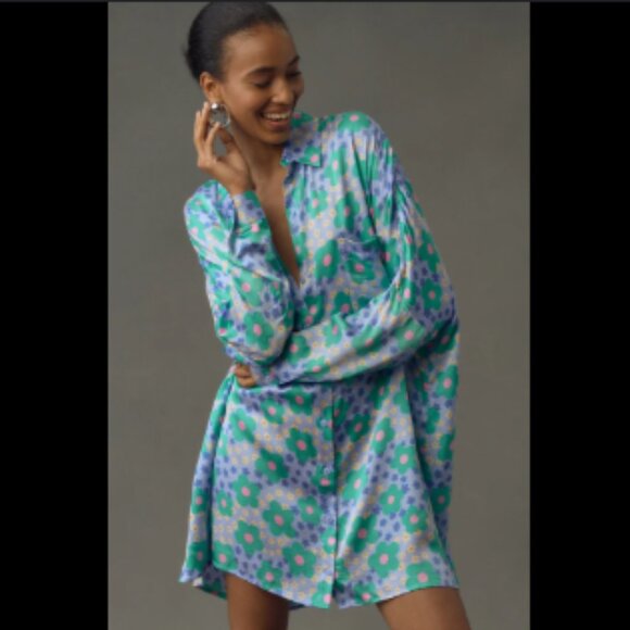 Brand New Corey Lynn Calter Mini Shirt Dress - Picture 1 of 13